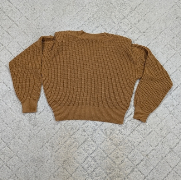 Essentiel Antwerp Sweater Womens L Brown Camel Almenara Wool Blend Knit - Picture 9 of 9